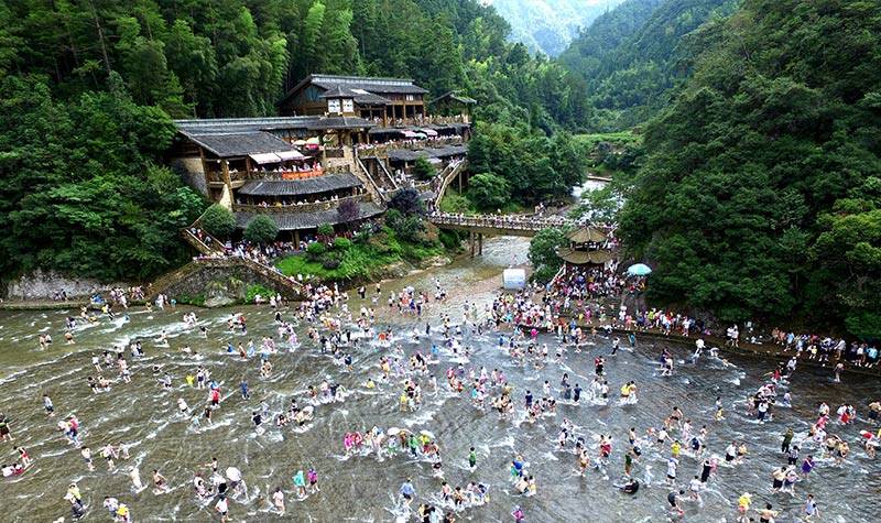 福建宁德白水洋风景区